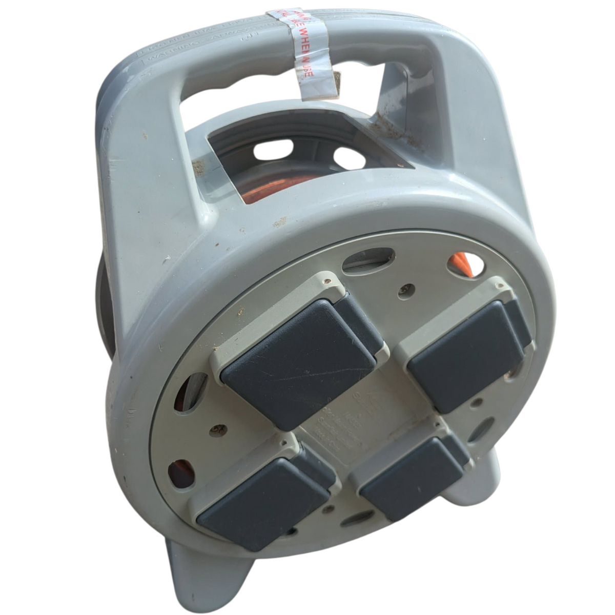 Portable Extension Cable Reel with Blue CEE Industrial Plug Heavy Duty Cable Drum