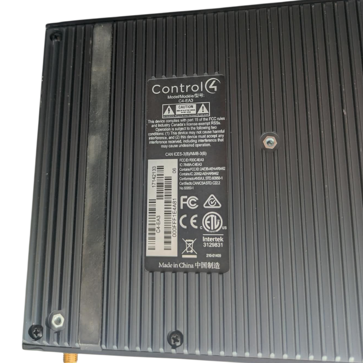 Control4 C4-EA3 Entertainment & Automation Controller with AVE-RAA1-B Ethernet Speaker Point